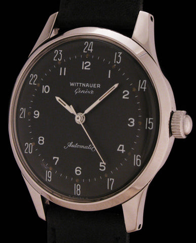 36mm Wittnauer Genève Automatic 24-Hour Dial    SOLD