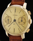 Eterna Chronograph 14K Gold Valjoux Caliber 22 SOLD