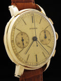Eterna Chronograph 14K Gold Valjoux Caliber 22 SOLD