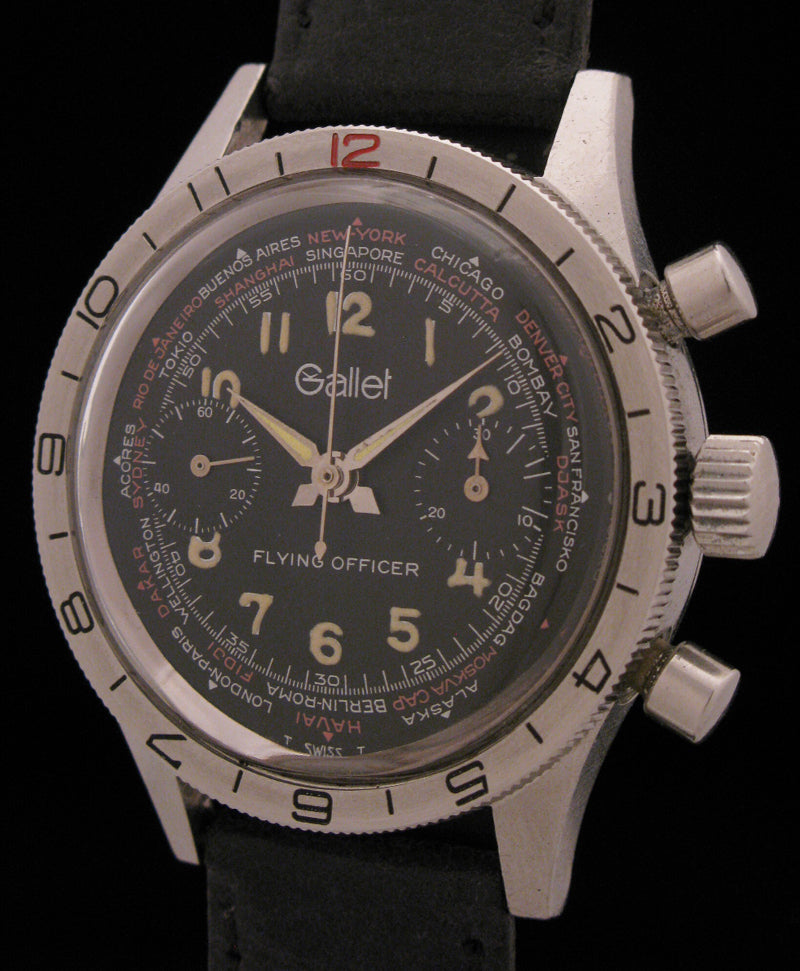 Gallet Flying Officer Aviators Chronograph Meticulous Watches