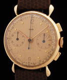 Jaeger 18k Rose Gold Chronograph Teardrop Lugs SOLD