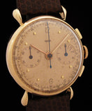 Jaeger 18k Rose Gold Chronograph Teardrop Lugs SOLD