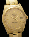 Rolex 14K 15037 Oyster Perpetual Date Full Set SOLD