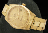 Rolex 14K 15037 Oyster Perpetual Date Full Set SOLD