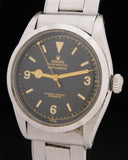 1953 Rolex Explorer Honeycomb Gilt Dial Model 6350 Lollipop Seconds
