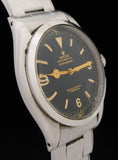 1953 Rolex Explorer Honeycomb Gilt Dial Model 6350 Lollipop Seconds