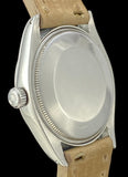 1984 Rolex "OP" Oyster Perpetual 1002 Rare Black RAIL DIAL