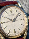 1952 Solid 14K Gold Rolex 6092 Bombay Lugs Honeycomb Dial
