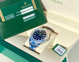 2012 Rolex Datejust 2 Deep Blue Dial 18k Fluted Bezel 116334