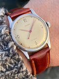 Fancy Art Deco Dial Tavannes Shock-Protected in Steel