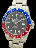1984 Rolex GMT-Master 16750 Maroon/Blue Pepsi Bezel Oyster Bracelet