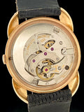 1950's 14k Gold LeCoultre Powermatic Black Dial Fancy Lugs Power Reserve