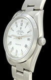 2000 Rolex OP Air-King White Buckley Dial No Hole Case Ref 14000