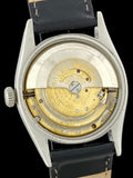 Rare 1953 Rolex Explorer 6298 Black Gilt Dial Large Bubbleback