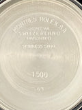1969 Rolex Oyster Perpetual Date Slate Gray Dial Rivet Bracelet Ref 1500