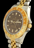 1987 Rolex GMT-Master Root Beer Tiger Eye Gilt Tritium Dial 18k/Steel 16753