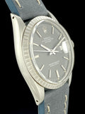 1973 Rolex Datejust 1603 Steel Slate Gray Sigma Dial 18K Markers/Hands