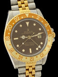 1987 Rolex GMT-Master Root Beer Tiger Eye Gilt Tritium Dial 18k/Steel 16753