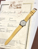 1937 Patek Philippe Calatrava In Steel Borgel Case Ref 96 w/Archive Extract