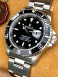 1990 Rolex Oyster Perpetual Submariner Date 16610 Stainless Steel W/Box