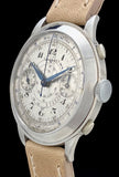 1930s Art Deco 39mm Tavannes Chronograph Staybrite Stainless Steel Snail Dial