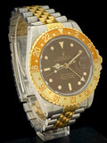 1987 Rolex GMT-Master Root Beer Tiger Eye Gilt Tritium Dial 18k/Steel 16753