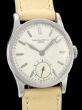 1937 Patek Philippe Calatrava In Steel Borgel Case Ref 96 w/Archive Extract