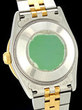 1995 Midsize 31mm Rolex Two-Tone Datejust MOP Diamond Dial Bezel 68273