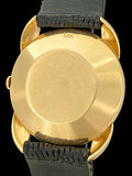 1950's 14k Gold LeCoultre Powermatic Black Dial Fancy Lugs Power Reserve