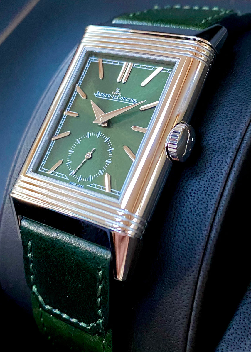 NEW Jaeger LeCoultre Reverso Tribute Small Seconds In Green