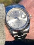 Rolex Datejust II 41mm Silver Dial Stainless Steel Oyster Bracelet 116300