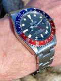 1977 Rolex GMT-Master 1675 Tritium Dial Pepsi Bezel Oyster Bracelet