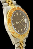 1987 Rolex GMT-Master Root Beer Tiger Eye Gilt Tritium Dial 18k/Steel 16753