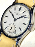 1937 Patek Philippe Calatrava In Steel Borgel Case Ref 96 w/Archive Extract