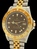 1987 Rolex GMT-Master Root Beer Tiger Eye Gilt Tritium Dial 18k/Steel 16753