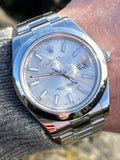Rolex Datejust II 41mm Silver Dial Stainless Steel Oyster Bracelet 116300