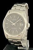 1969 Rolex Oyster Perpetual Date Slate Gray Dial Rivet Bracelet Ref 1500