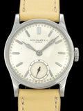 1937 Patek Philippe Calatrava In Steel Borgel Case Ref 96 w/Archive Extract