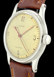 Fancy Art Deco Dial Tavannes Shock-Protected in Steel