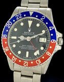 1977 Rolex GMT-Master 1675 Tritium Dial Pepsi Bezel Oyster Bracelet