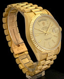 1991 Rolex Day-Date President 18K Gold With Tapestry Dial Model 18238