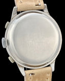 1930s Art Deco 39mm Tavannes Chronograph Staybrite Stainless Steel Snail Dial