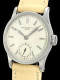 1937 Patek Philippe Calatrava In Steel Borgel Case Ref 96 w/Archive Extract