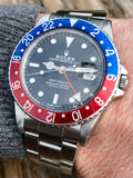 1984 Rolex GMT-Master 16750 Maroon/Blue Pepsi Bezel Oyster Bracelet