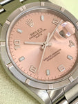 2005 Rolex Oyster Perpetual Date Salmon Dial 15210 Box & Papers