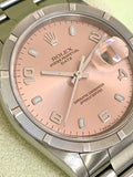2005 Rolex Oyster Perpetual Date Salmon Dial 15210 Box & Papers
