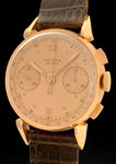 1951 Lusina 18k Fancy Lugs Rose Gold Chronograph Valjoux Calibre 23