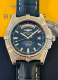 2004 Breitling Headwind Day/Date In Steel Blue Dial A45355