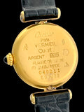 1990’s Cartier Must De Colisée Art Deco Quartz 24mm Vermeil
