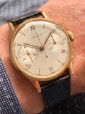 1940’s Leonidas 18k Rose Gold Chronograph Calibre Valjoux 23